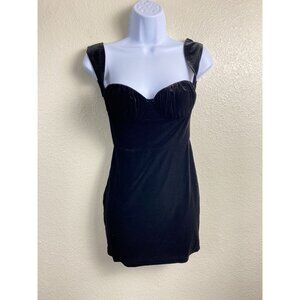 Windsor Velvet Mini Black Dress Small Y2K Goth Coquette Y2K Whimsygoth Romantic